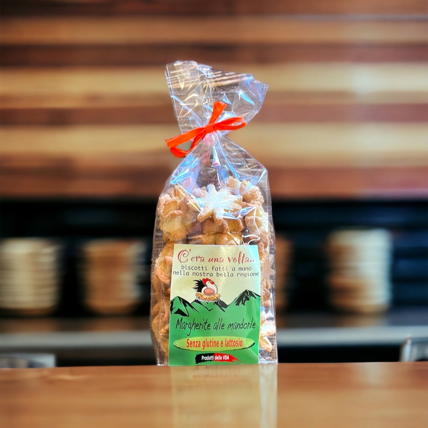 Biscotti Margherite alla Mandorla 200gr senza Glutine e Lattosio