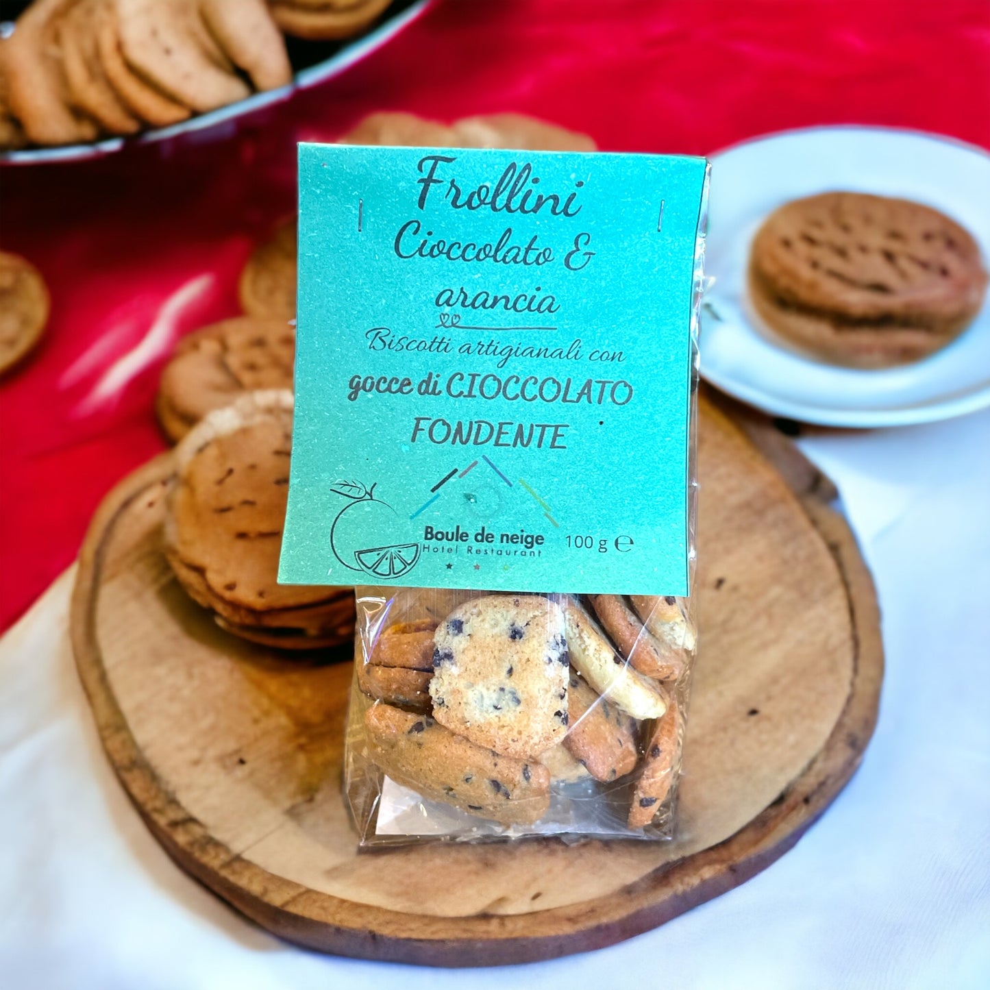 Biscotti Frollini Cioccolato e Arancia 100gr