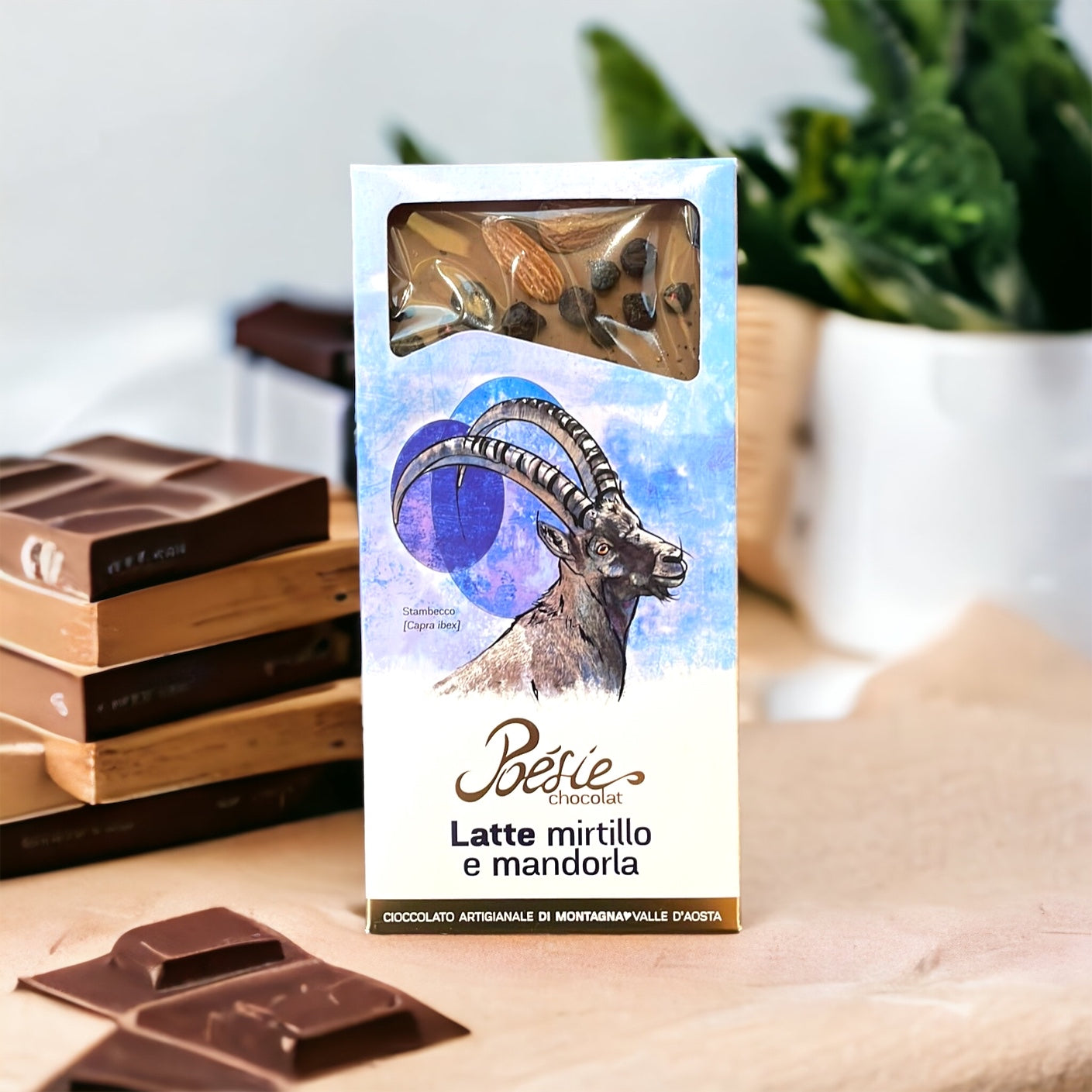 Almond and Blueberry Milk Chocolate 100gr